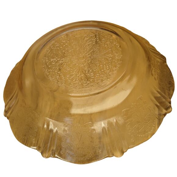 Vintage Delicate Dainty Feminine Floral Pink Depression Glass 4 Piece Craft Twee - Picture 11 of 16